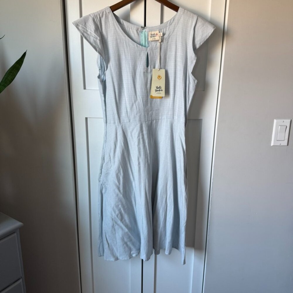 Mata Traders chambray light blue dress new w/ TAGs!
